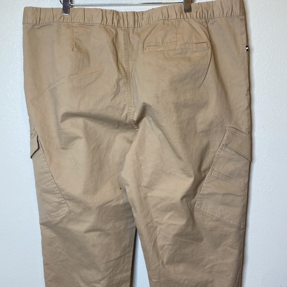 Edgar Ash Men Tan Drawstring Elastic Comfort Waist Stretch Running Joggers XL - Picture 4 of 6